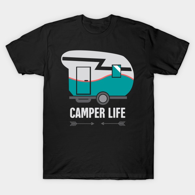 Camper Life | Retro RV T-Shirt by MeatMan